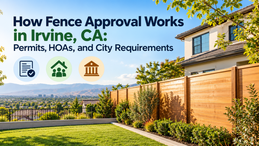 How Fence Approval Works in Irvine, CA: Permits, HOAs, and City Requirements